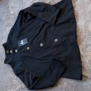 Supernova NWT quilted yoke six button jacket